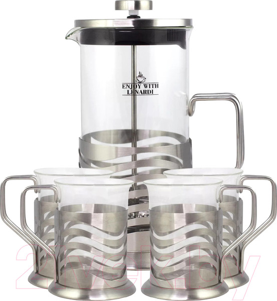Изображение товара Френч-пресс Lenardi 139-039 (со стаканами)