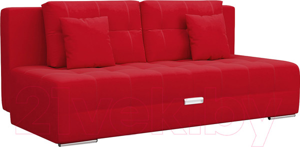 Изображение товара Диван Mebel-Ars Еврокнижка Марсель №4 (кордрой красный)