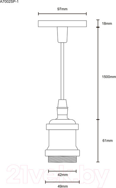Изображение товара Потолочный светильник Arte Lamp Electra A7002SP-1PB