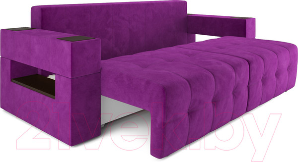 Изображение товара Диван Mebel-Ars Еврокнижка Венеция (фиолетовый)