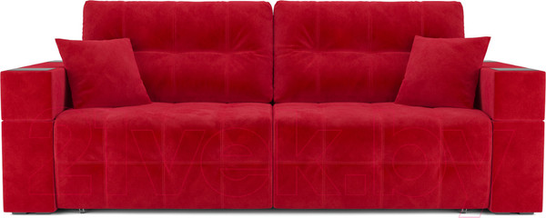 Изображение товара Диван Mebel-Ars Еврокнижка Венеция (кордрой красный)