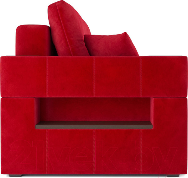 Изображение товара Диван Mebel-Ars Еврокнижка Венеция (кордрой красный)