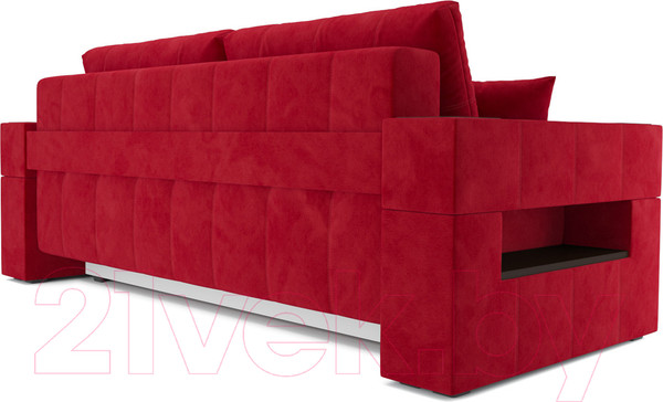Изображение товара Диван Mebel-Ars Еврокнижка Венеция (кордрой красный)