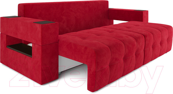 Изображение товара Диван Mebel-Ars Еврокнижка Венеция (кордрой красный)