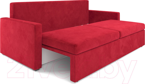 Изображение товара Диван Mebel-Ars Еврокнижка Поло (кордрой красный)