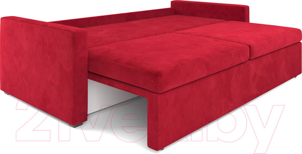 Изображение товара Диван Mebel-Ars Еврокнижка Поло (кордрой красный)