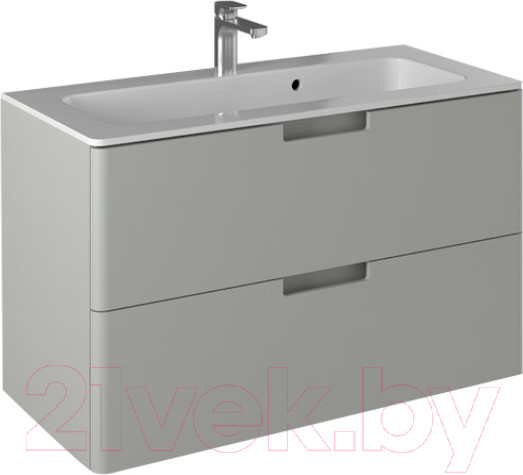 Изображение товара Тумба с умывальником Briz Прато Лайт 100 / 240 03-18100-16 00 ЛТ (светло-серый матовый)