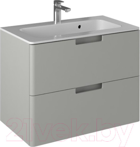Изображение товара Тумба с умывальником Briz Прато Лайт 80 / 240 03-18080-16 00 ЛТ (светло-серый матовый)