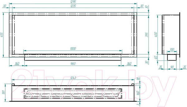 Изображение товара Биокамин Zefire Flagman 1300 (латунь)
