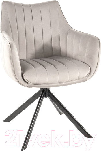 Изображение товара Стул Signal Azalia Velvet (Bluvel 03, светло-серый/черный)