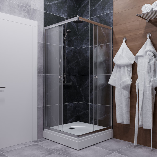 Изображение товара Душевой уголок Triton Вента 80x80 (хром, с поддоном)