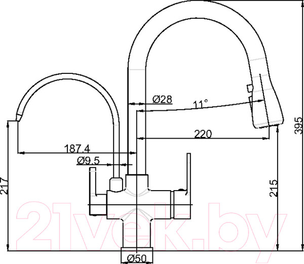 Изображение товара Смеситель Maxonor Pure Life PL4560