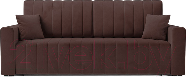 Изображение товара Диван Mebel-Ars Еврокнижка Лондон (велюр шоколад HB-178 16)