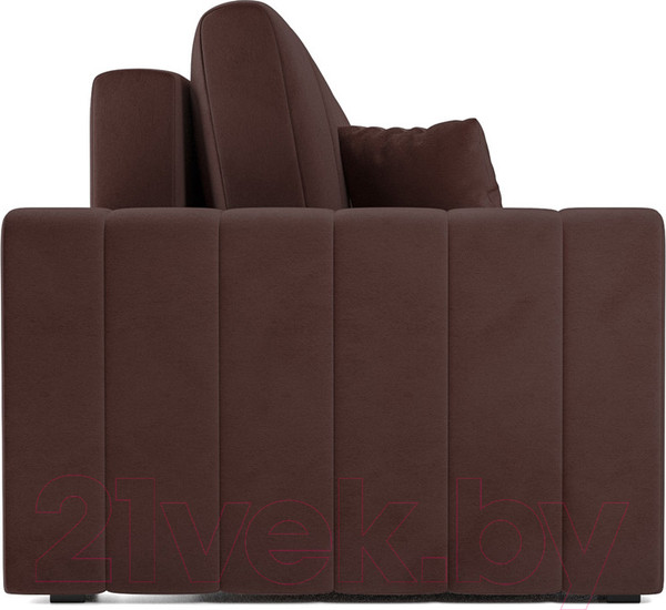 Изображение товара Диван Mebel-Ars Еврокнижка Лондон (велюр шоколад HB-178 16)