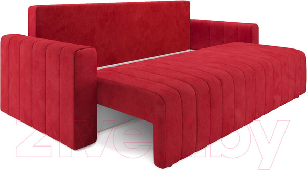 Изображение товара Диван Mebel-Ars Еврокнижка Лондон (кордрой красный)