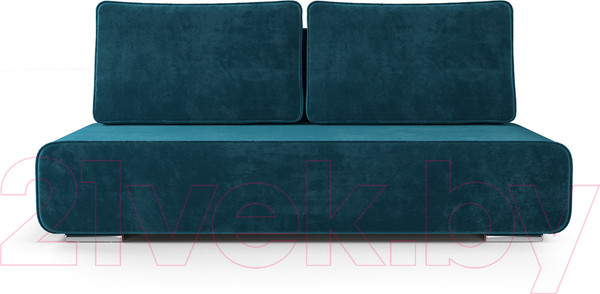 Изображение товара Диван Mebel-Ars Еврокнижка Марк (бархат сине-зеленый Star Velvet 43 Black Green)