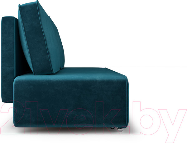 Изображение товара Диван Mebel-Ars Еврокнижка Марк (бархат сине-зеленый Star Velvet 43 Black Green)