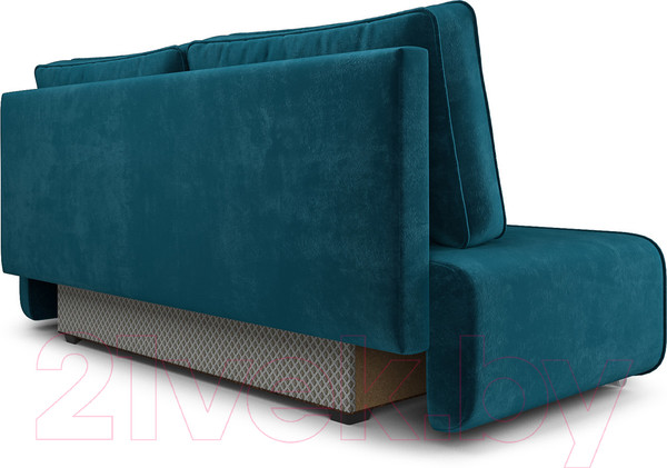 Изображение товара Диван Mebel-Ars Еврокнижка Марк (бархат сине-зеленый Star Velvet 43 Black Green)