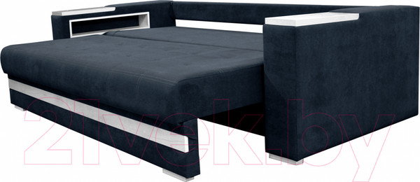 Изображение товара Диван Bobrovmebel Влада 8/2тнц раскладной ТНЦ + 2 пенала (микровелюр симпл 54 серый)