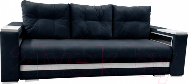 Изображение товара Диван Bobrovmebel Влада 8/2тнц раскладной ТНЦ + 2 пенала (микровелюр симпл 54 серый)