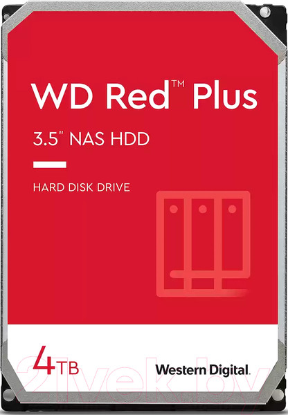 Изображение товара Жесткий диск Western Digital Red Plus 4TB (WD40EFPX)