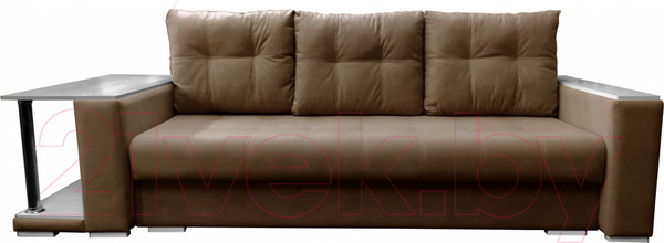 Изображение товара Диван Bobrovmebel Мегаполис раскладной стол слева (микровелюр симпл 45 коричневый)