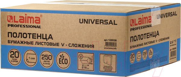 Изображение товара Бумажные полотенца Laima Universal / 129538