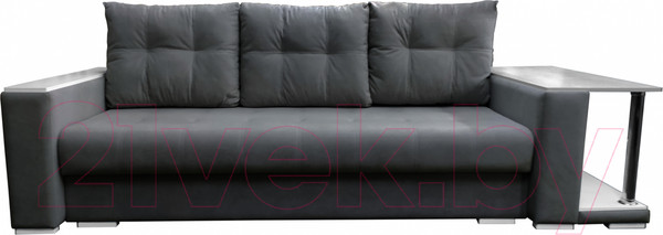 Изображение товара Диван Bobrovmebel Мегаполис раскладной стол справа (микровелюр симпл 54 серый)