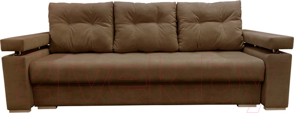 Изображение товара Диван Bobrovmebel Мадрид раскладной (микровелюр симпл 45 коричневый)