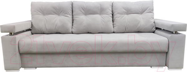 Изображение товара Диван Bobrovmebel Мадрид раскладной (микровелюр симпл 30 светло-серый)