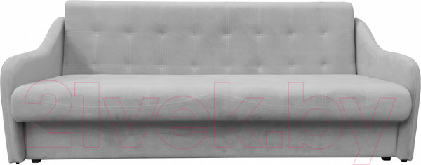Изображение товара Диван Bobrovmebel Элит 15 раскладной (микровелюр симпл 30 светло-серый)