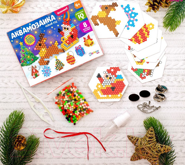 Изображение товара Развивающая игра Эврики Аквамозаика. Новогодний вечер / 4175134
