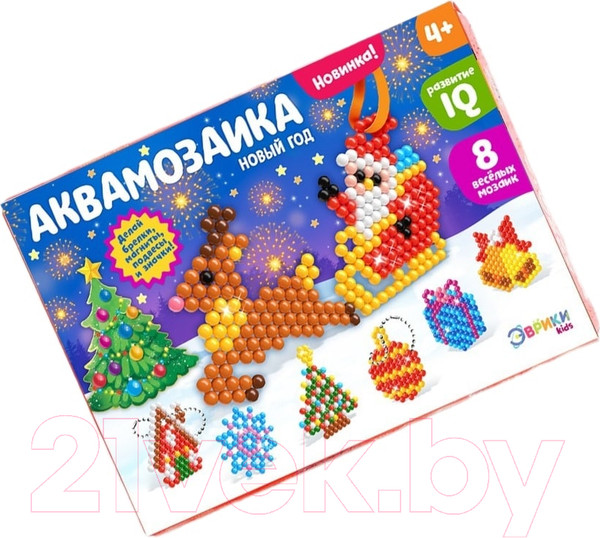 Изображение товара Развивающая игра Эврики Аквамозаика. Новогодний вечер / 4175134