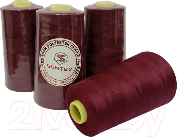 Изображение товара Набор швейных ниток Sentex 100% полиэстер 50/2 5000 ярдов 1080 (4шт)