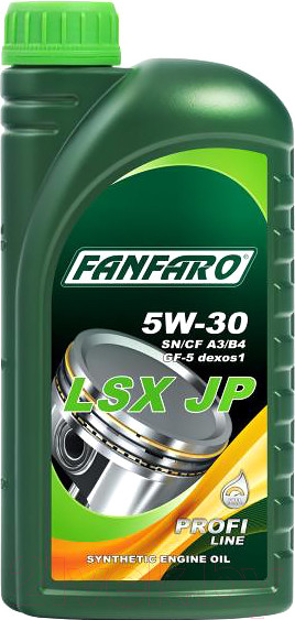 Изображение товара Моторное масло Fanfaro LSX JP 5W30 SN/CF / FF6703-1 (1л)