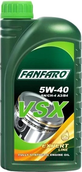 Изображение товара Моторное масло Fanfaro VSX 5W40 SN/CH-4 / FF6702-1 (1л)