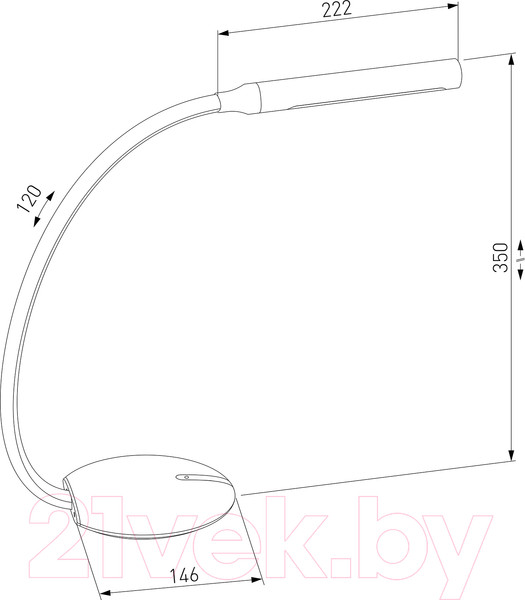 Изображение товара Настольная лампа Elektrostandard 80501/1 (белый)