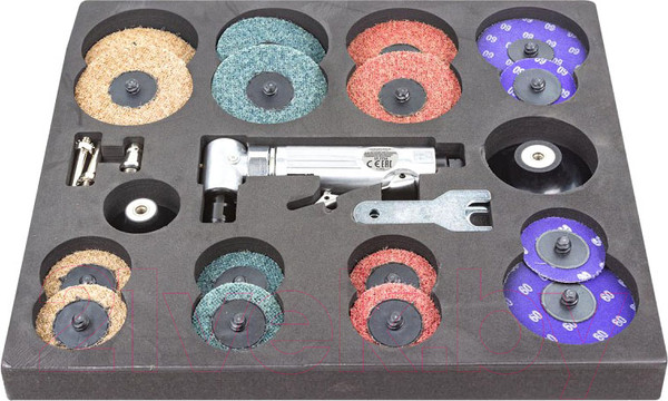 Изображение товара Пневмошлифмашина RockForce RF-ST-7733MK (52022 с комплектом аксессуаров)