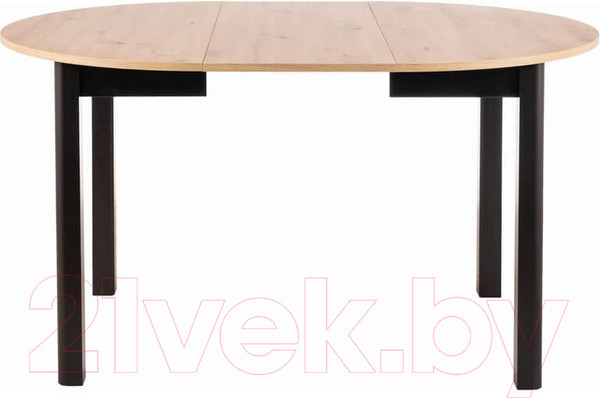 Изображение товара Обеденный стол Signal Dante раскладной 102-142x102x75 (дуб артизан/черный матовый)