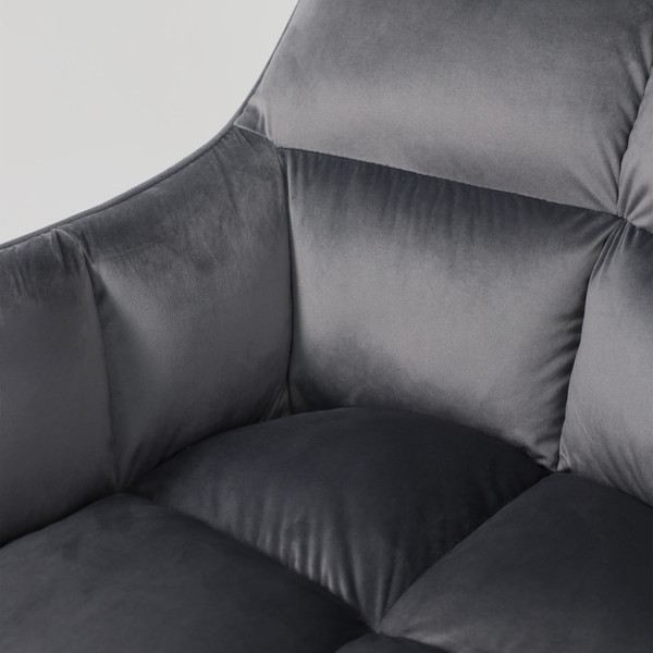 Изображение товара Кресло мягкое AksHome Florida (темно-серый велюр/черный)