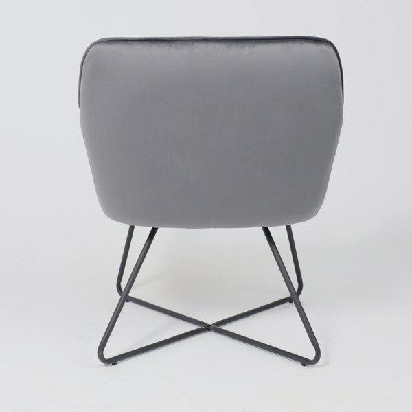 Изображение товара Кресло мягкое AksHome Florida (темно-серый велюр/черный)