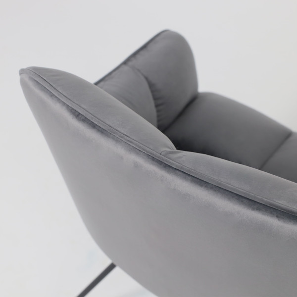 Изображение товара Кресло мягкое AksHome Florida (темно-серый велюр/черный)