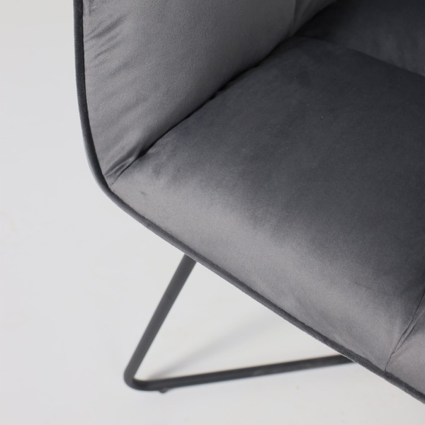 Изображение товара Кресло мягкое AksHome Florida (темно-серый велюр/черный)