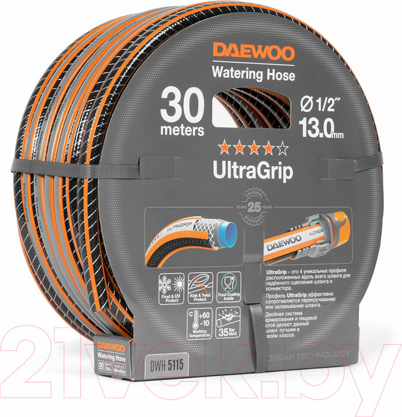 Изображение товара Шланг поливочный Daewoo Power UltraGrip DWH / 5115 (30м)