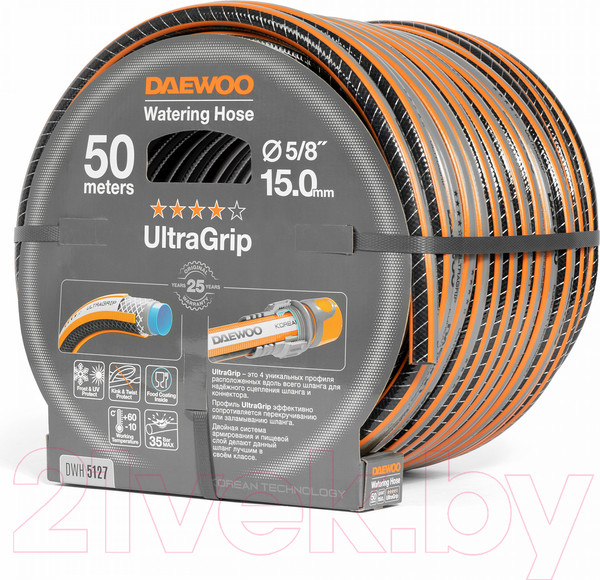 Изображение товара Шланг поливочный Daewoo Power UltraGrip DWH / 5127 (50м)
