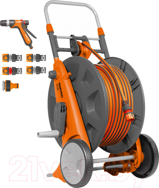 Изображение товара Тележка для шланга Daewoo Power DWR 2131 (набор для полива)