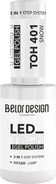 Изображение товара Гель-лак для ногтей Belor Design Led Tech тон 401 (6мл)