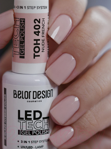 Изображение товара Гель-лак для ногтей Belor Design Led Tech тон 402 (6мл)
