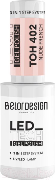 Изображение товара Гель-лак для ногтей Belor Design Led Tech тон 402 (6мл)