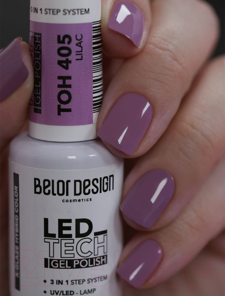 Изображение товара Гель-лак для ногтей Belor Design Led Tech тон 405 (6мл)